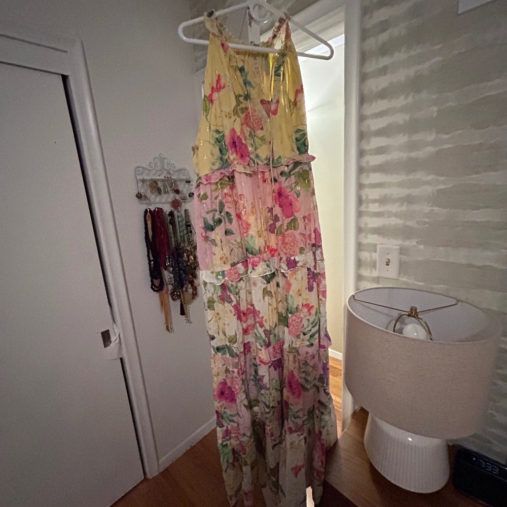 Anthropologie PQ Tiered Maxi Dress